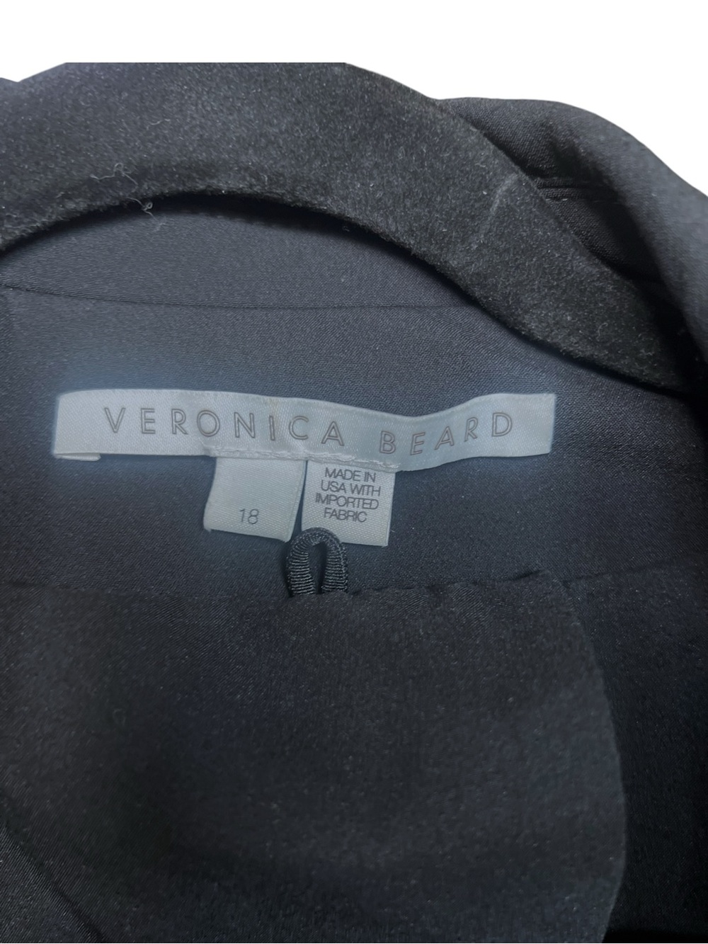 Veronica Beard Black Scuba Jacket/Blazer. Size 18 - Picture 5 of 14